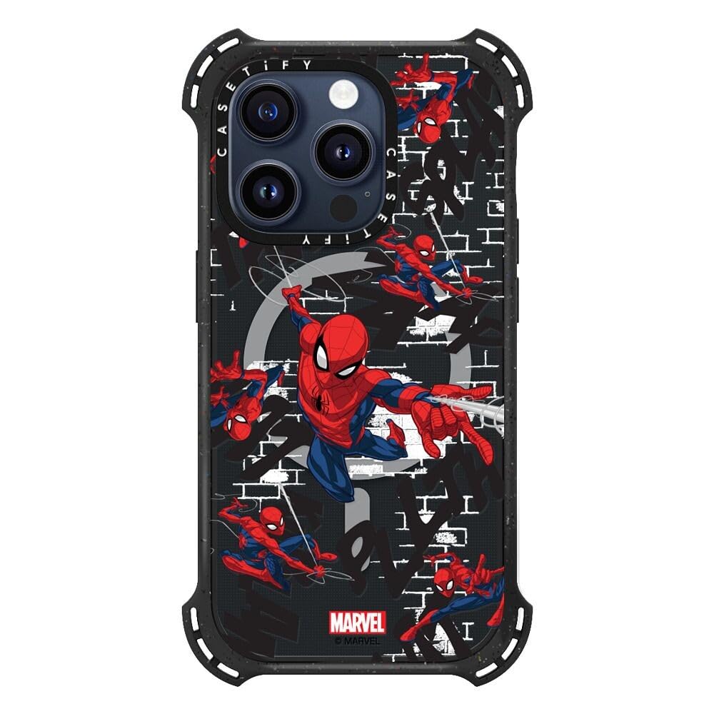 Amazon.com: CASETiFY Bounce iPhone 15 Pro Case [Spider-Man Co-Lab