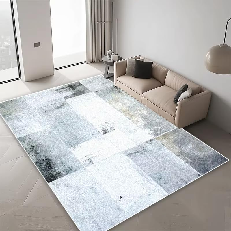 Tapis moderne abstrait 160x230 lavable avec envers antiderapant securise