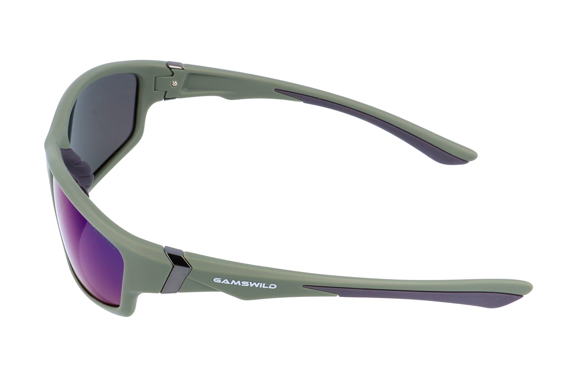 Gamswild WS6036 - Occhiali da sole sportivi, da donna, unisex, colore blu, viola, verde
