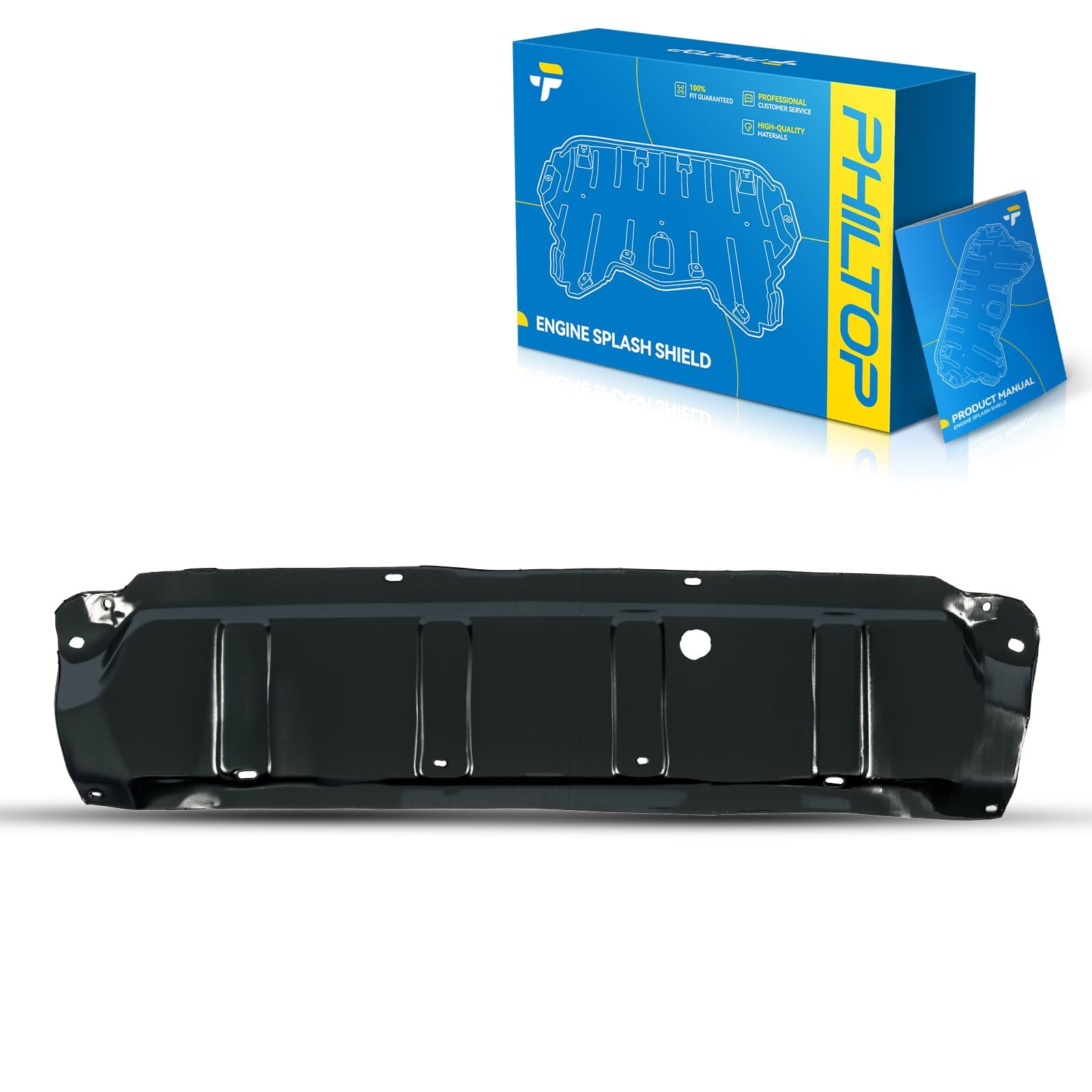 PHILTOP Engine Splash Shield Compatible with 2001-2007 Toyota Highlander