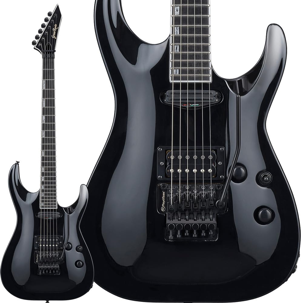 Amazon.co.jp: エレキギター GrassRoots G-HORIZON-FR Black グラス