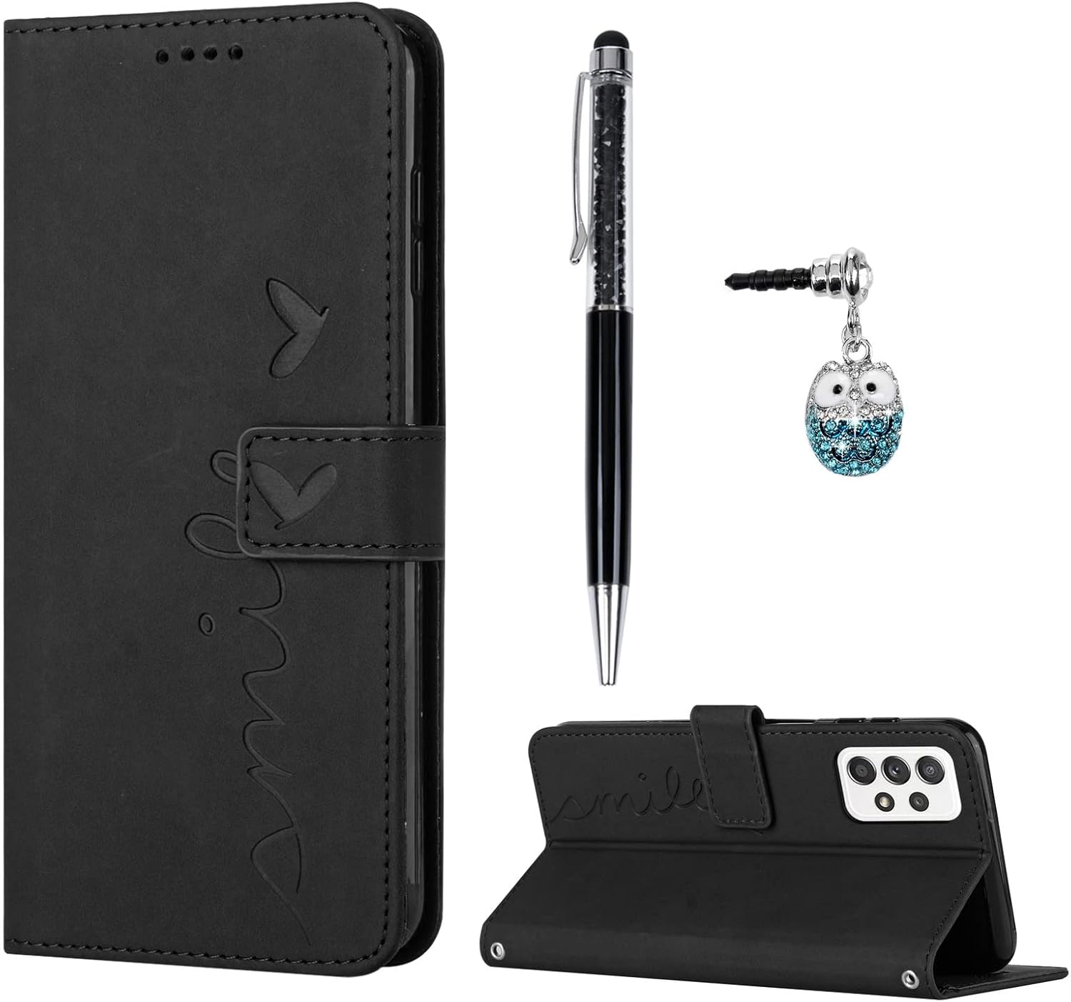 Flip Case Designed for Samsung Galaxy A53 5G, Skin Feeling Premium PU