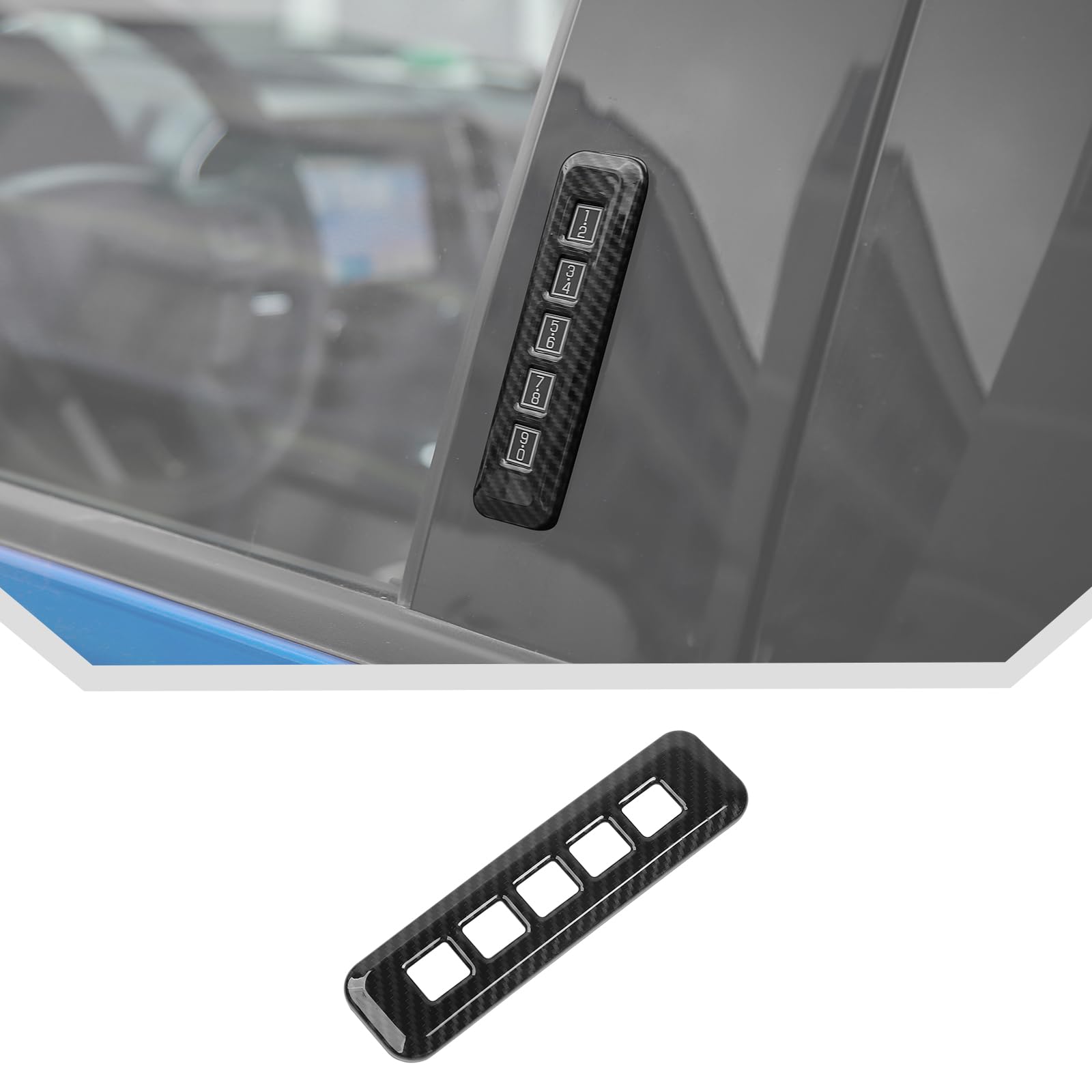 Amazon.com: JeCar Carbon Fiber Door Password Code Lock Cover Trim