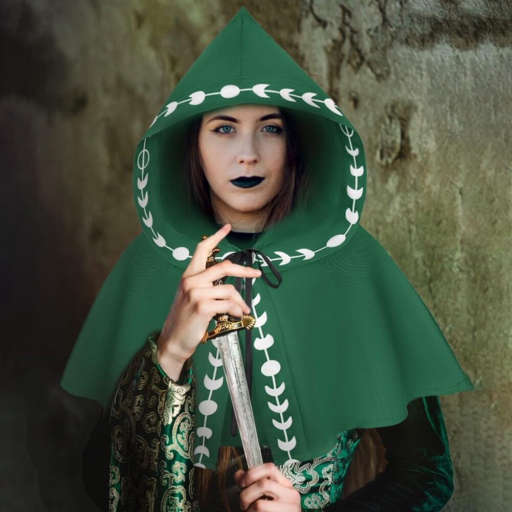 Cape Avec Capuche Pour Homme Et Femme - 150 Cm - Costume Sorcière, Vampire, Cosplay, Médiéval, Théâtre, Halloween