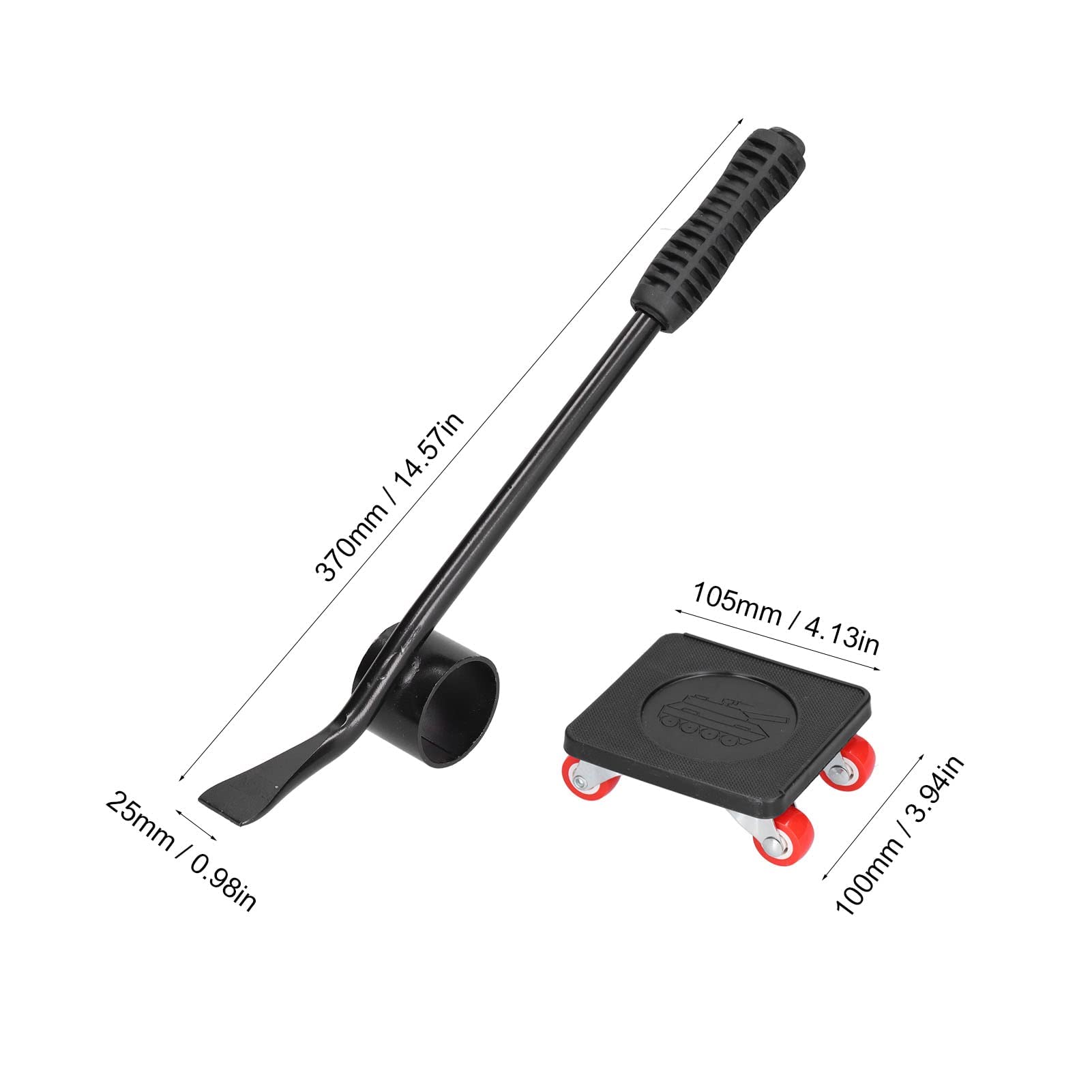 Kit di spostamento e sollevamento mobili, di spostamento facile per carichi pesanti di spostamento facile per carichi ingombranti e pesanti Capacità di 1700 libbre, con