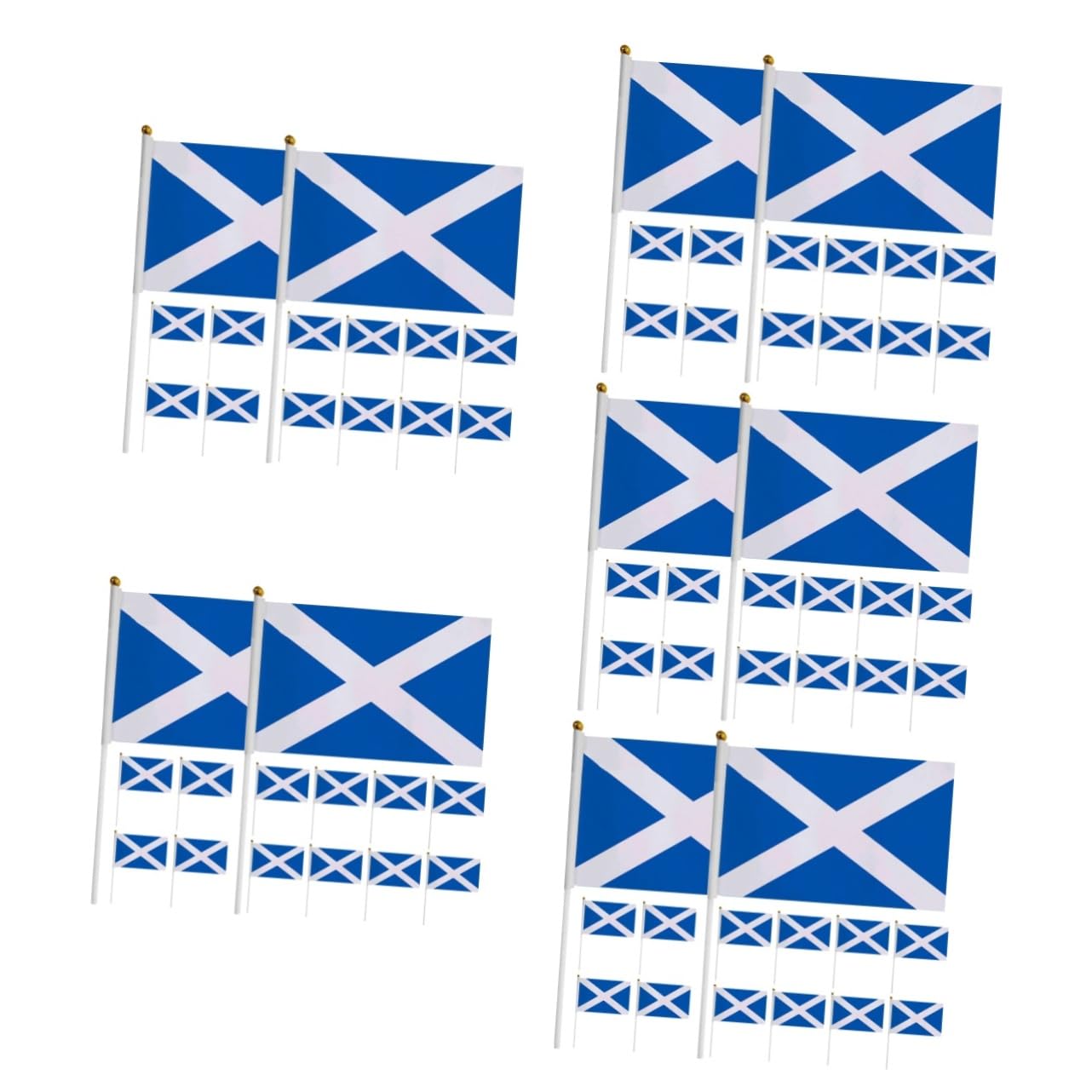 Drapeaux écossais à main en polyester Mikikit pour célébrations et décorations nationales