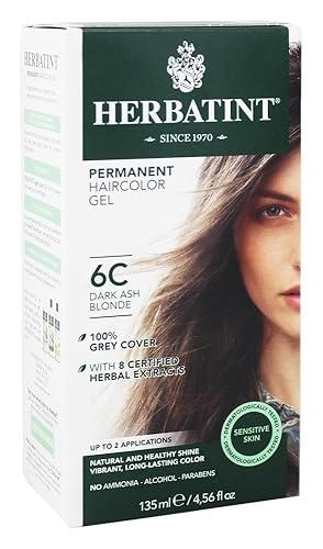 Miniatura 2 de Herbatint permanente haircolour de hierbas gel 6C Rubio Oscuro ceniza-4.6fl oz