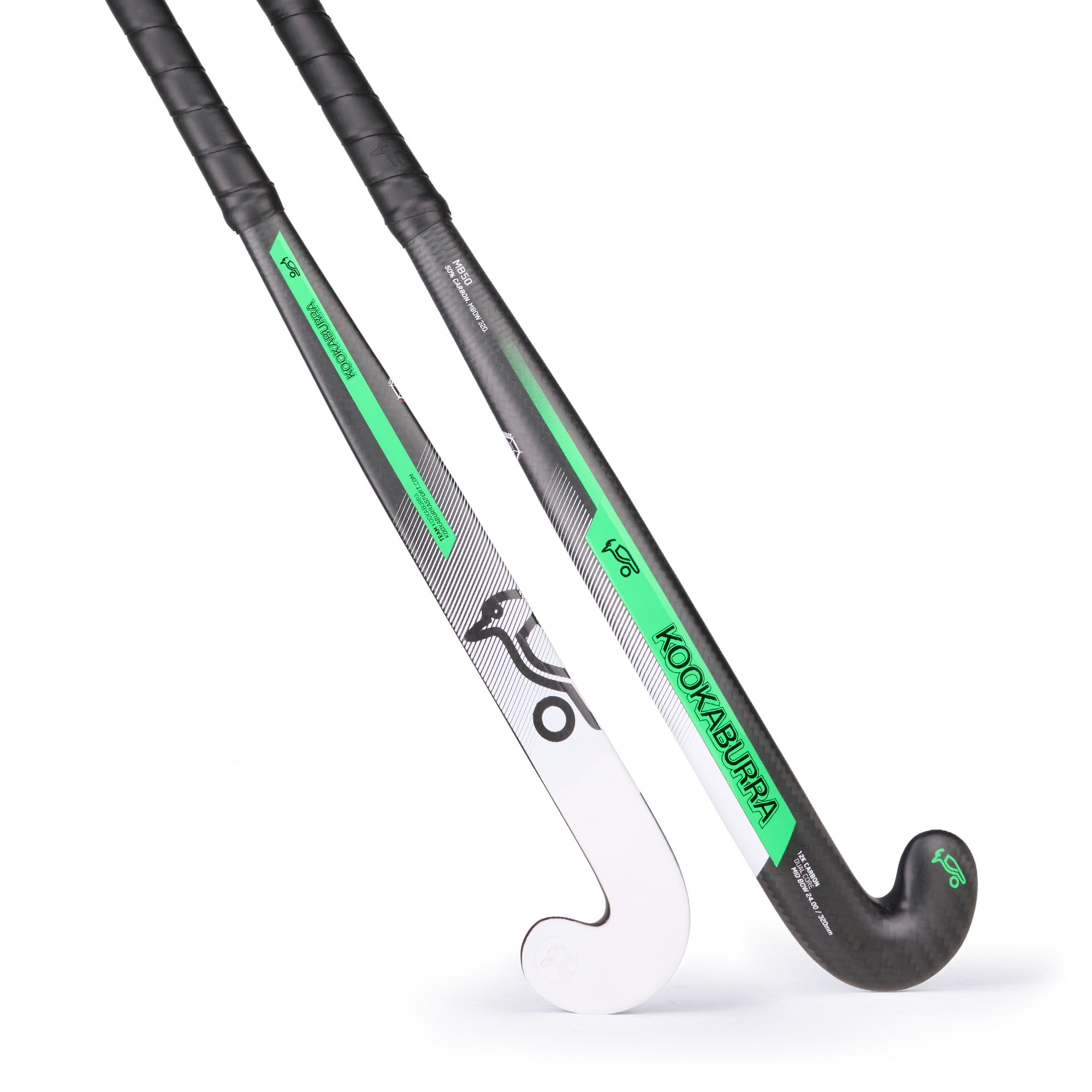 Kookaburra Mb50 Hockey Stick Palo, Unisex, Negro/Blanco/Verde, 36.5" Light