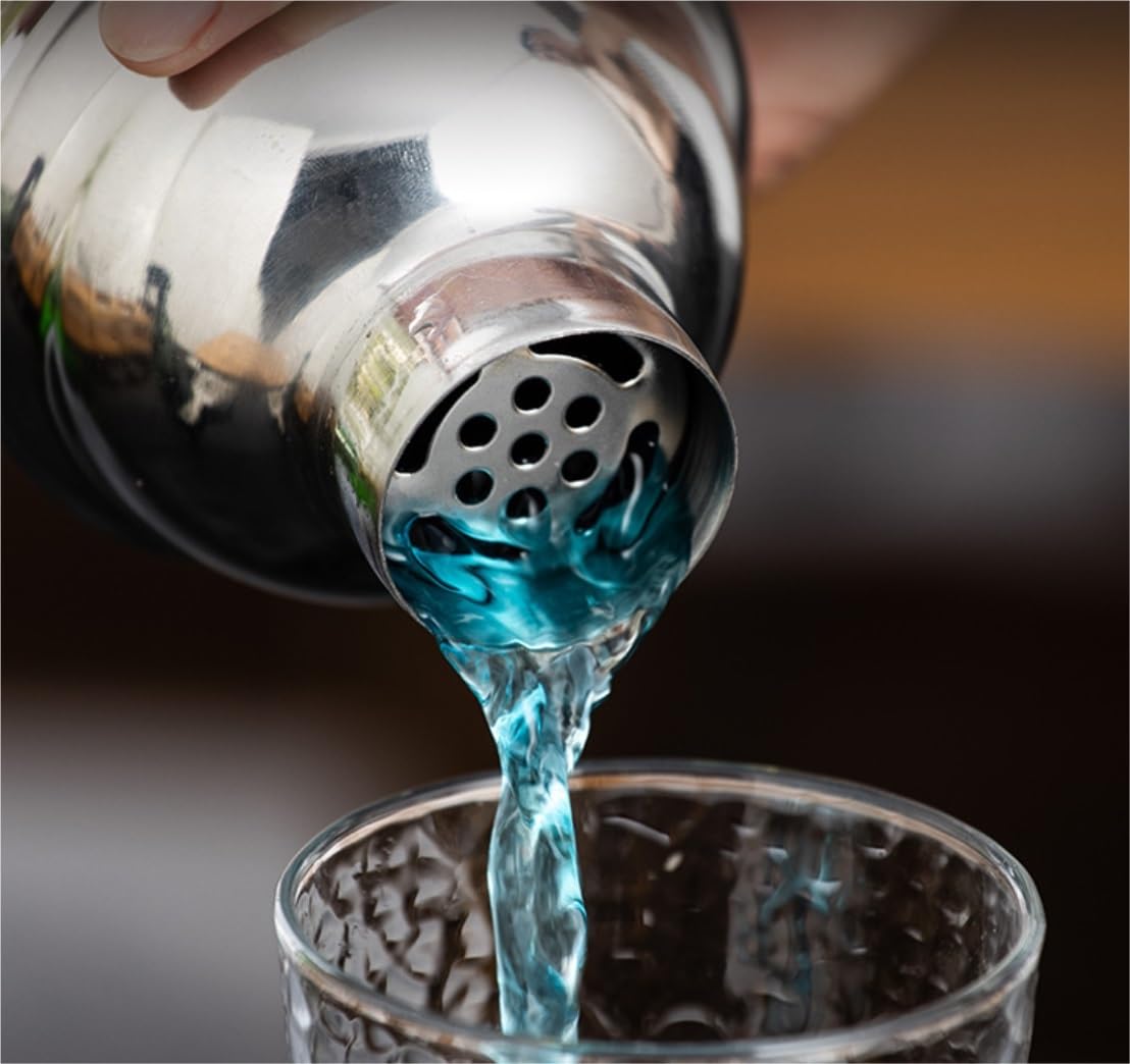 Coctelera Profesional Juego De Coctelera Mezcladora De Coctelera De 12 Uds., Juego De Utensilios De Bar, Juegos De Barras De Acero Inoxidable, Herramientas De Barman con Soporte Kit Coctelería
