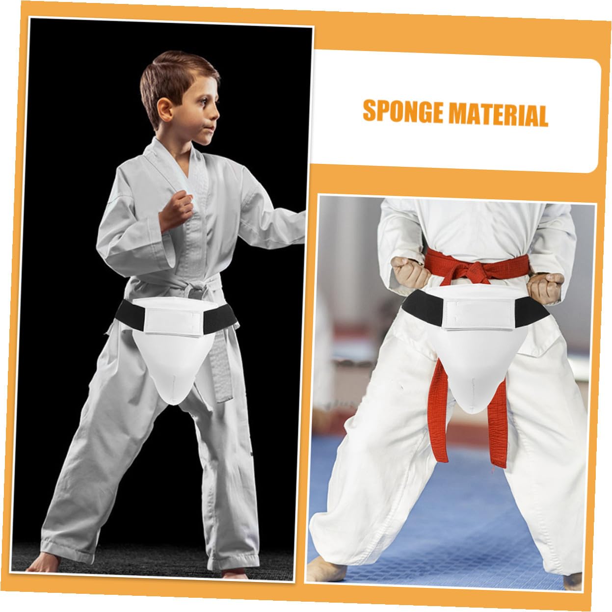GALPADA Protezione Inguale Boxe Regolabile Paraseno Taekwondo Traspirante in Abs Supporto Leggero e Resistente per Sport da Combattimento