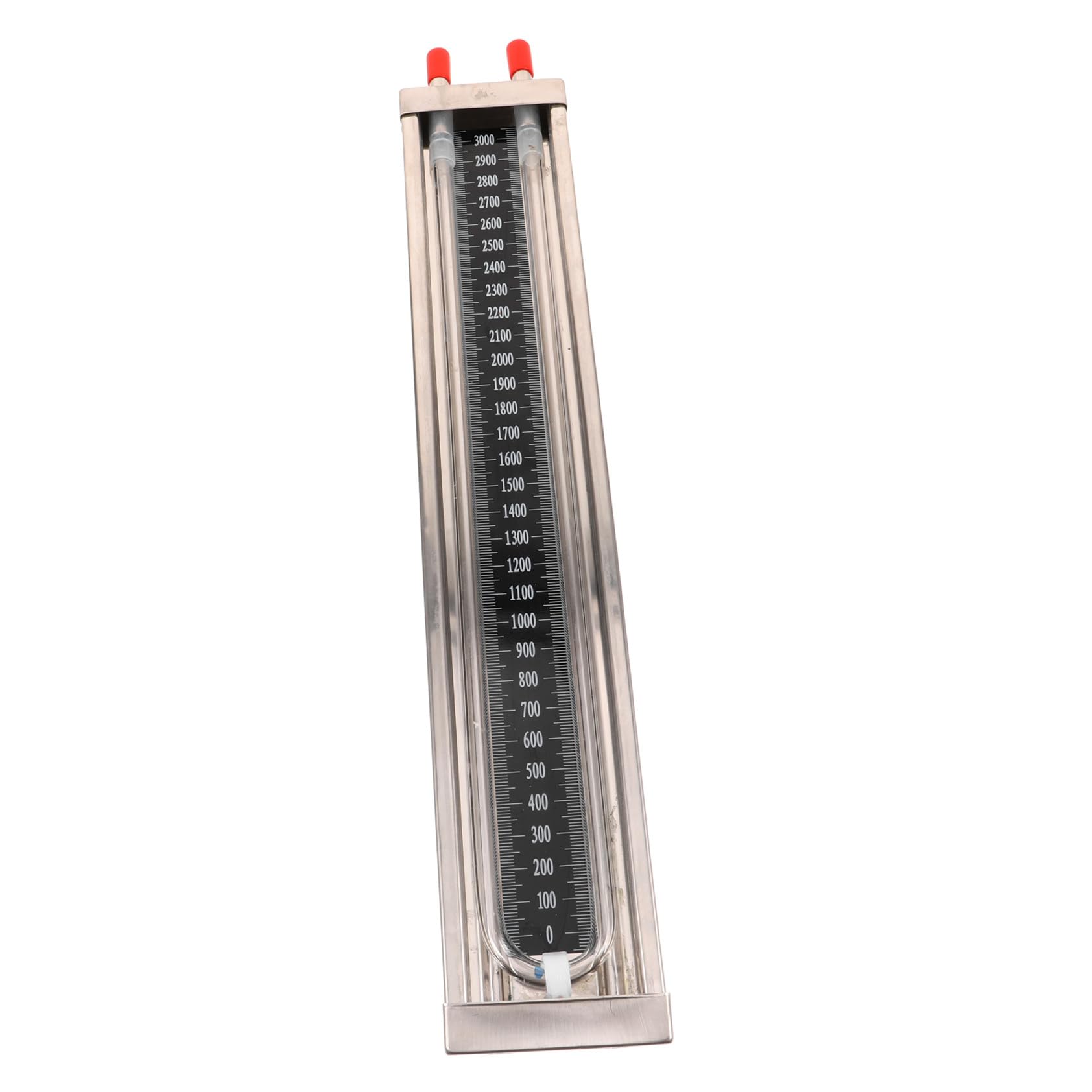 Differenzdruckmessgerät U-rohr Manometer Wassersäule Messgerät mit Vakuumschlauch Edelstahl 0–3000 Pa für Hauswasserwerk und Labor