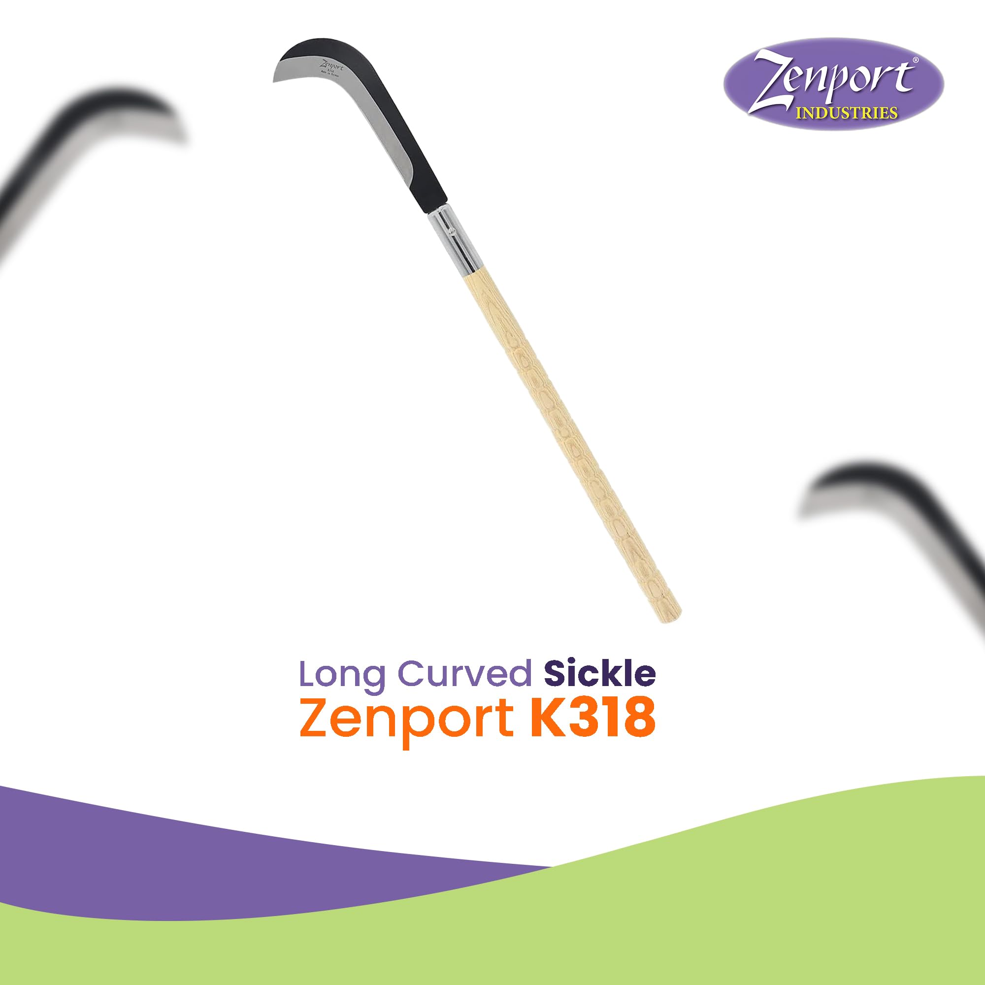 Amazon.com : Zenport K318 Sickle, 30.5-Inch Length, Long Wood