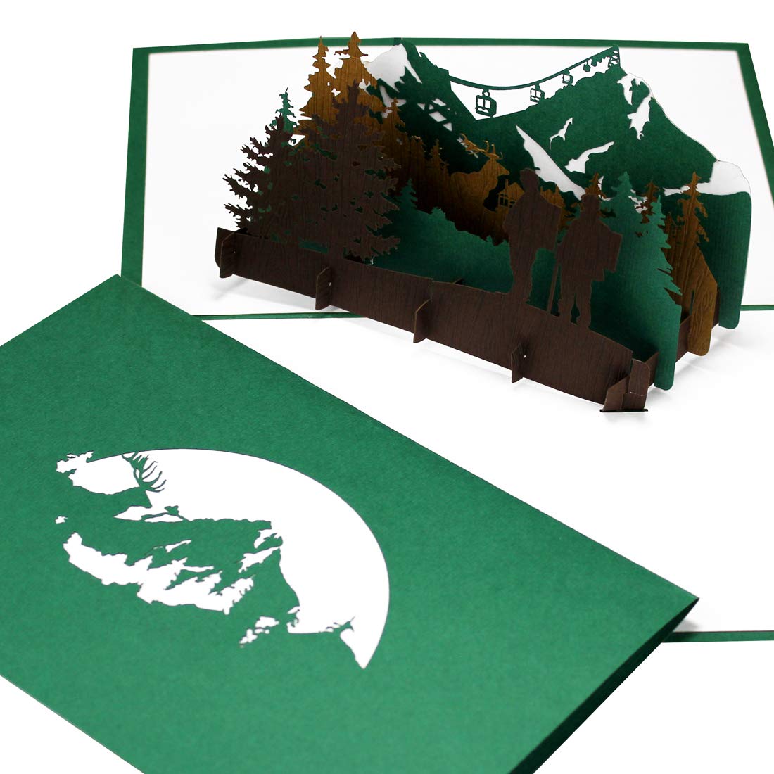 3D Pop Up kartka z życzeniami z życzeniami na wędrówki i wspinaczkę górską, bon podróżny, kartka podarunkowa 3D, kartka urodzinowa