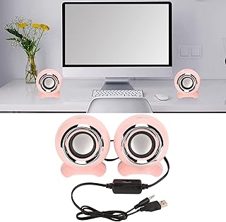 USB Computer Speaker 3.5mm Interface USB 5V Input Stereo Surround Sound Laptop Speakers for USB Laptop PC 5V USB Computer Speaker Laptop Speakers USB Speaker 3.5mm Speaker USB Mini