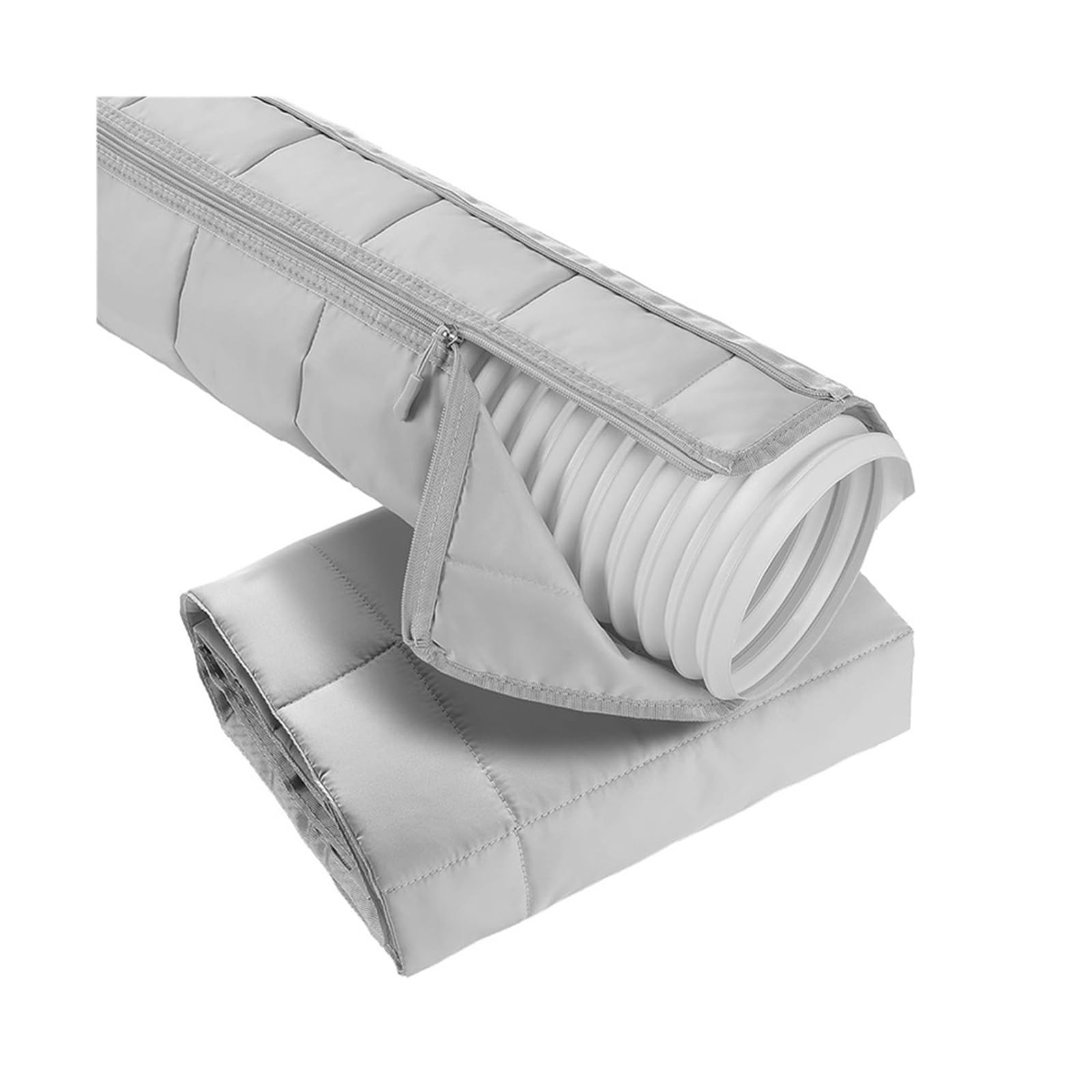 Shiketong FLYY-Portable Air Conditioner Hose Cover,Zipper Insulated AC Hose Sleeve For 5In & 5.9In Exhaust,AC Tube Duct Vent Wra exhaust cover