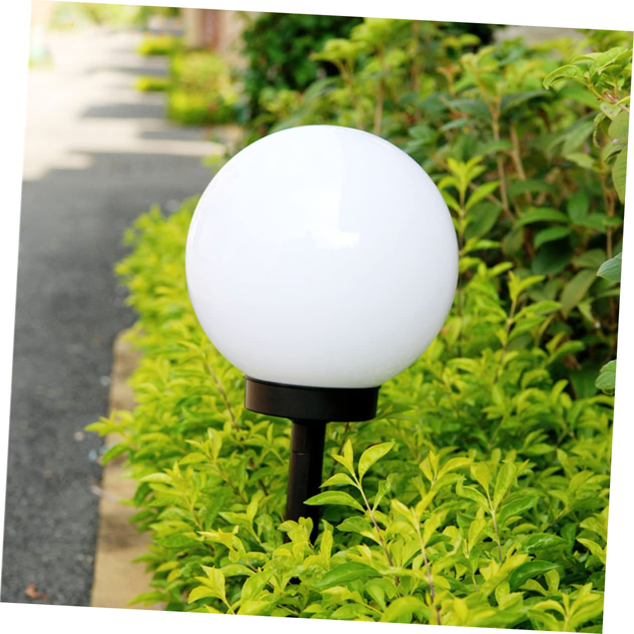 Holibanna 4Pezzi Solare da Giardino Forma Sfera Bianca Illuminazione Esterna per Giardino e Patios LED Ricaricabili con Solare Impermeabili e Automatiche per Uso