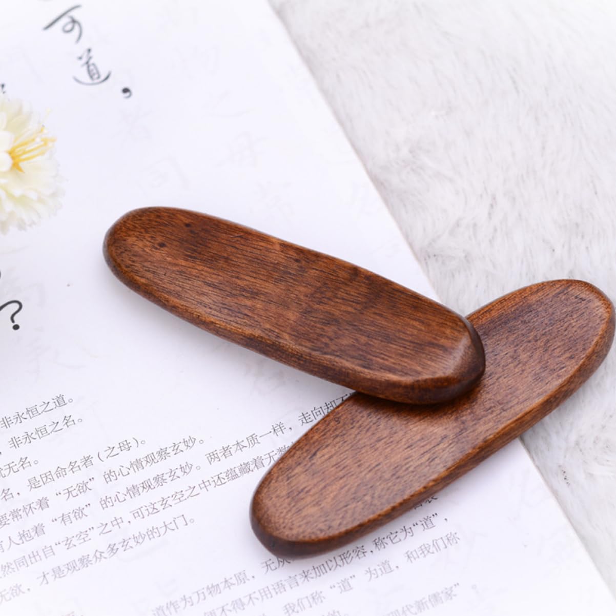 Alipis 30piezas Soporte para Palillos De Madera Descanso De Cuchara y Tenedor Estilo Japonés Accesorio para Mesa De Comedor Decoración De Mesa