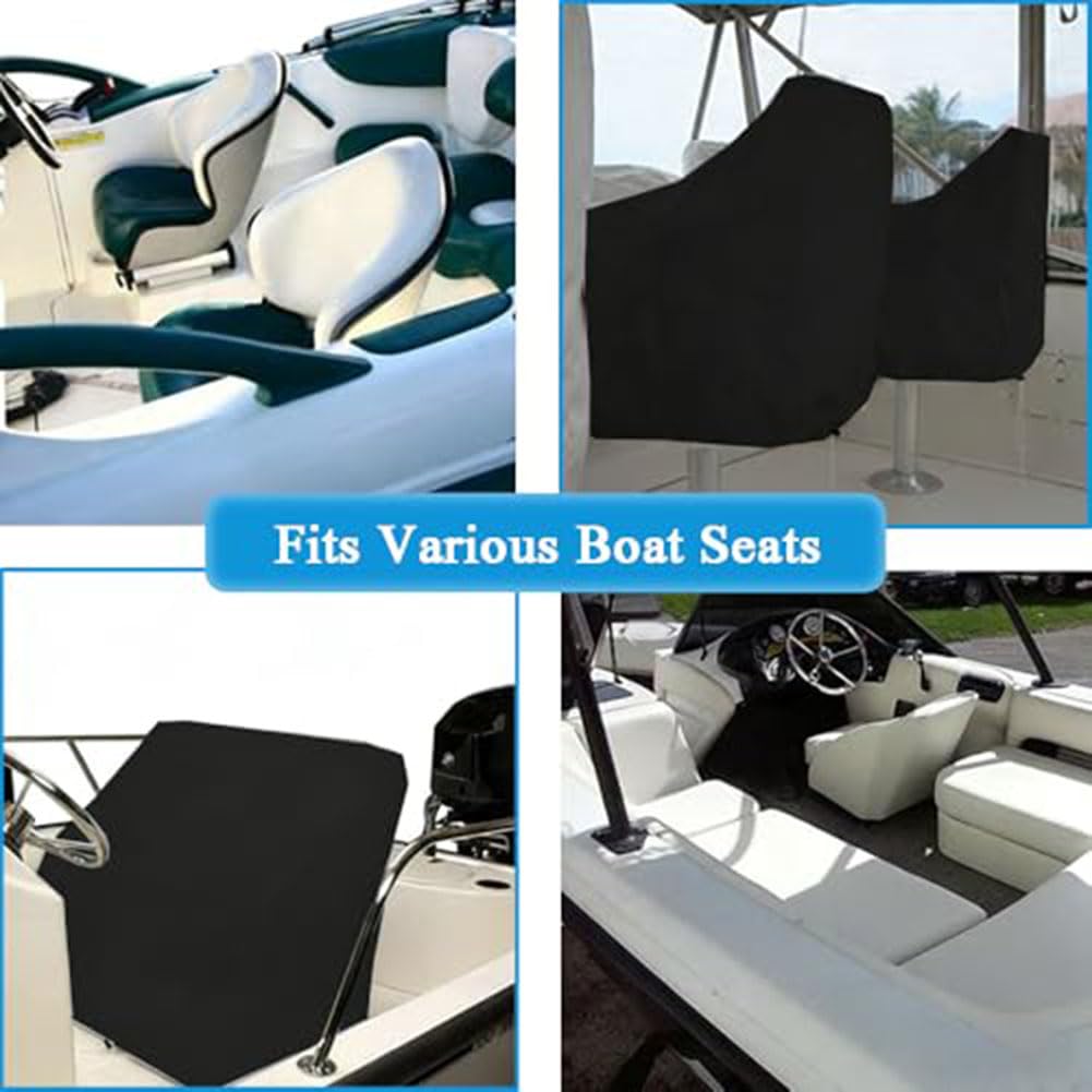 2pcs Fundas para el Asiento del capitán de Barco,Compatible con Nautique Ski Nautique 200 2019–2025, Funda Protectora