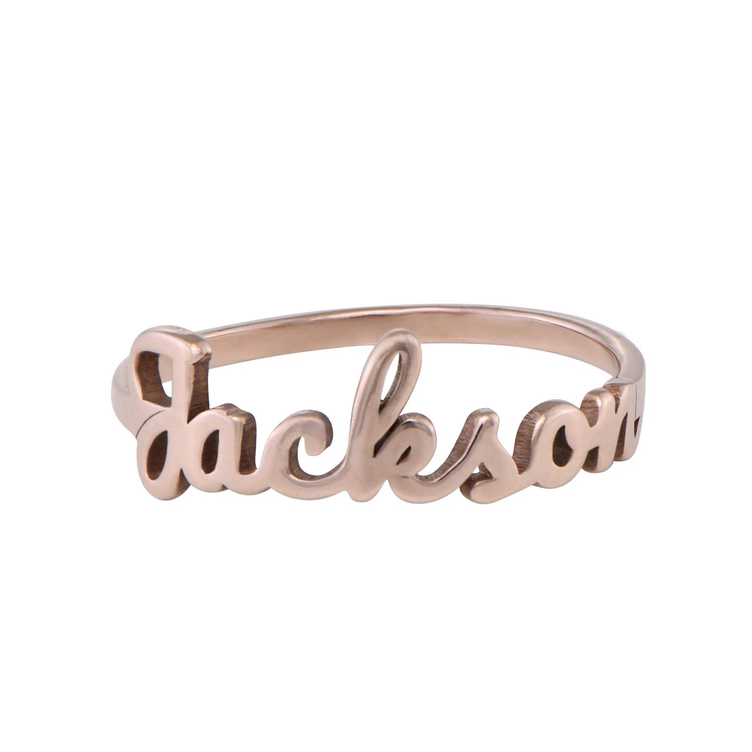 MyNameNecklace Personalisierter Namensring für Damen, personalisierbar, bedeutungsvolles Sterlingsilber-Geschenk