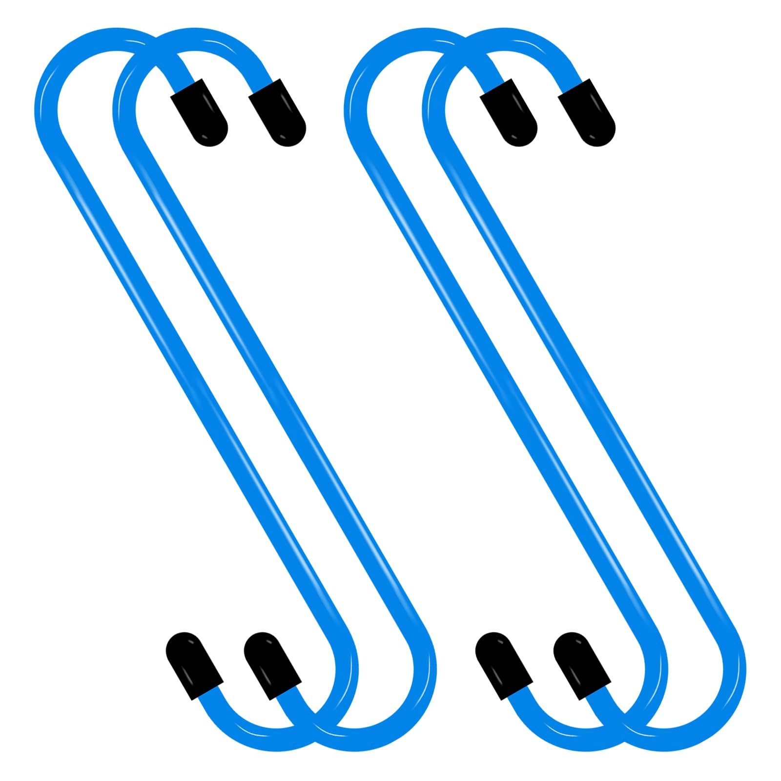 4PCS Brake Caliper Hook Brake Caliper Hanger Mechanic Tools with Rubber Tips for Braking Pads, Axle Shaft, Bearing, Suspension Systems Work, Durable Automotive Tools(Blue)