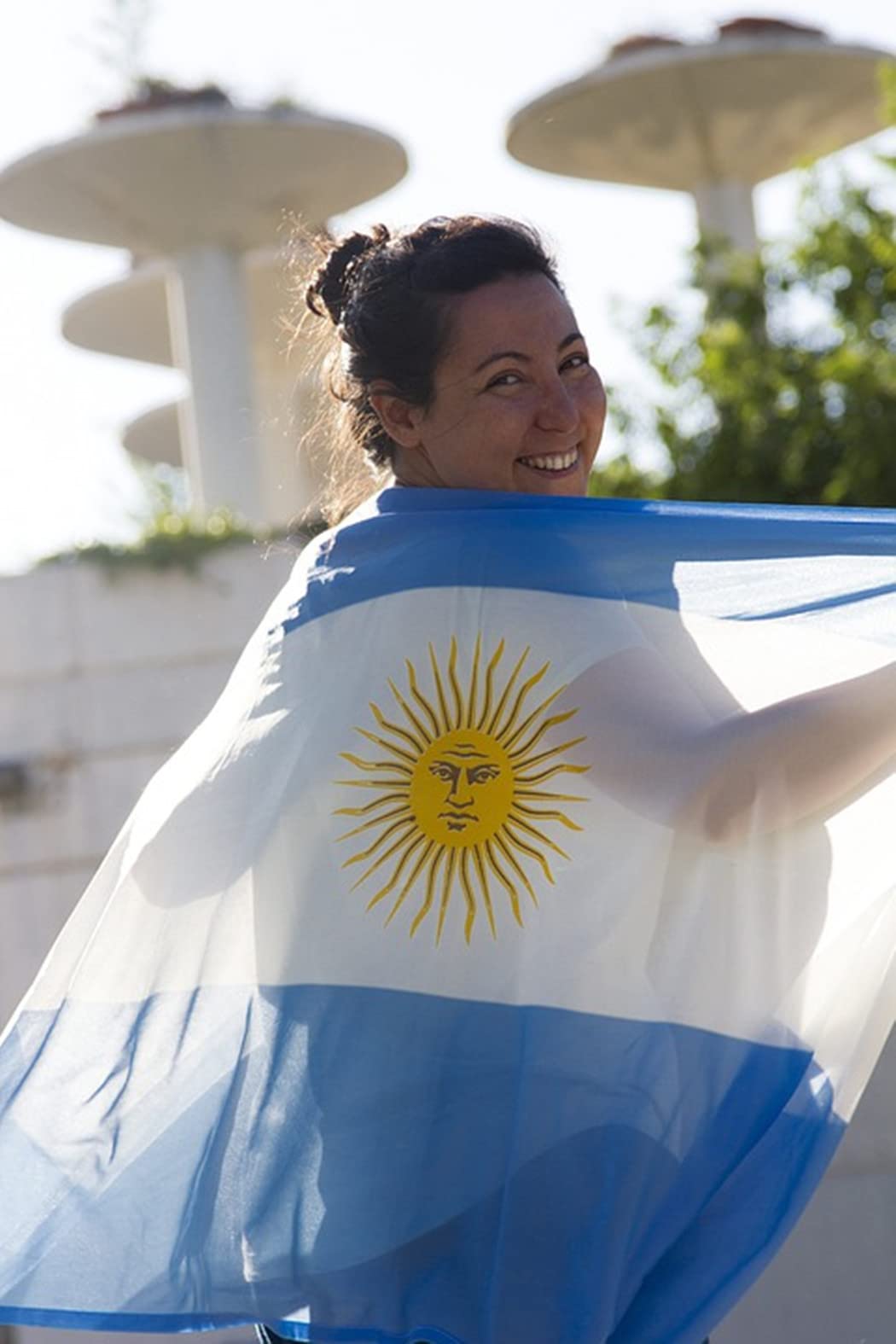 Argentinien-Flagge 90 X 150 Cm – Robust, Wetterfest – Mit 2 Metallösen
