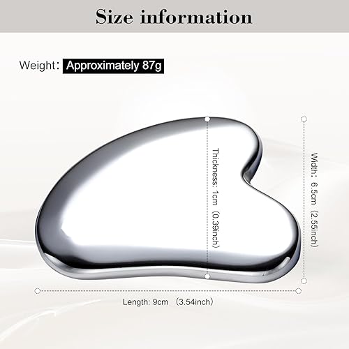 Miniatura 2 de FSwsawX Terahertz Stone Gua sha herramienta facial, cryo gua sha, tablero natural de terahercios Gua sha para terapia de spa tratamiento de punto de