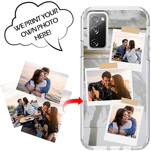 Miniatura 9 de Funda personalizada para Samsung Galaxy S20 FE 5G con protector de pantalla de vidrio templado Imagen personalizada de collage de fotos 360,