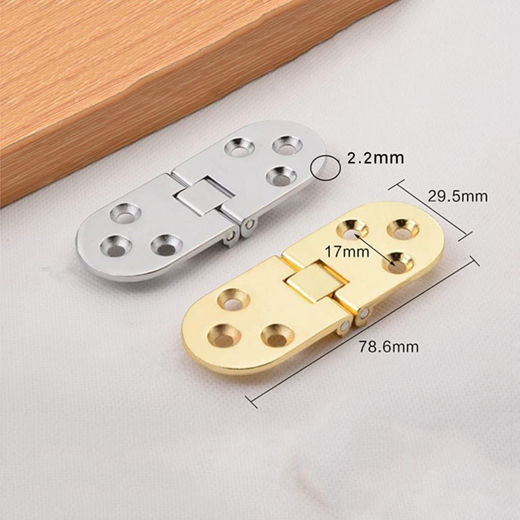 Folding Butt Hinges, Gate Hinges,shed Hinges,Butt Hinges, 2pcs Stainless Steel Glass Hinge Door Hinge Hinge Furniture Hinges, Silver