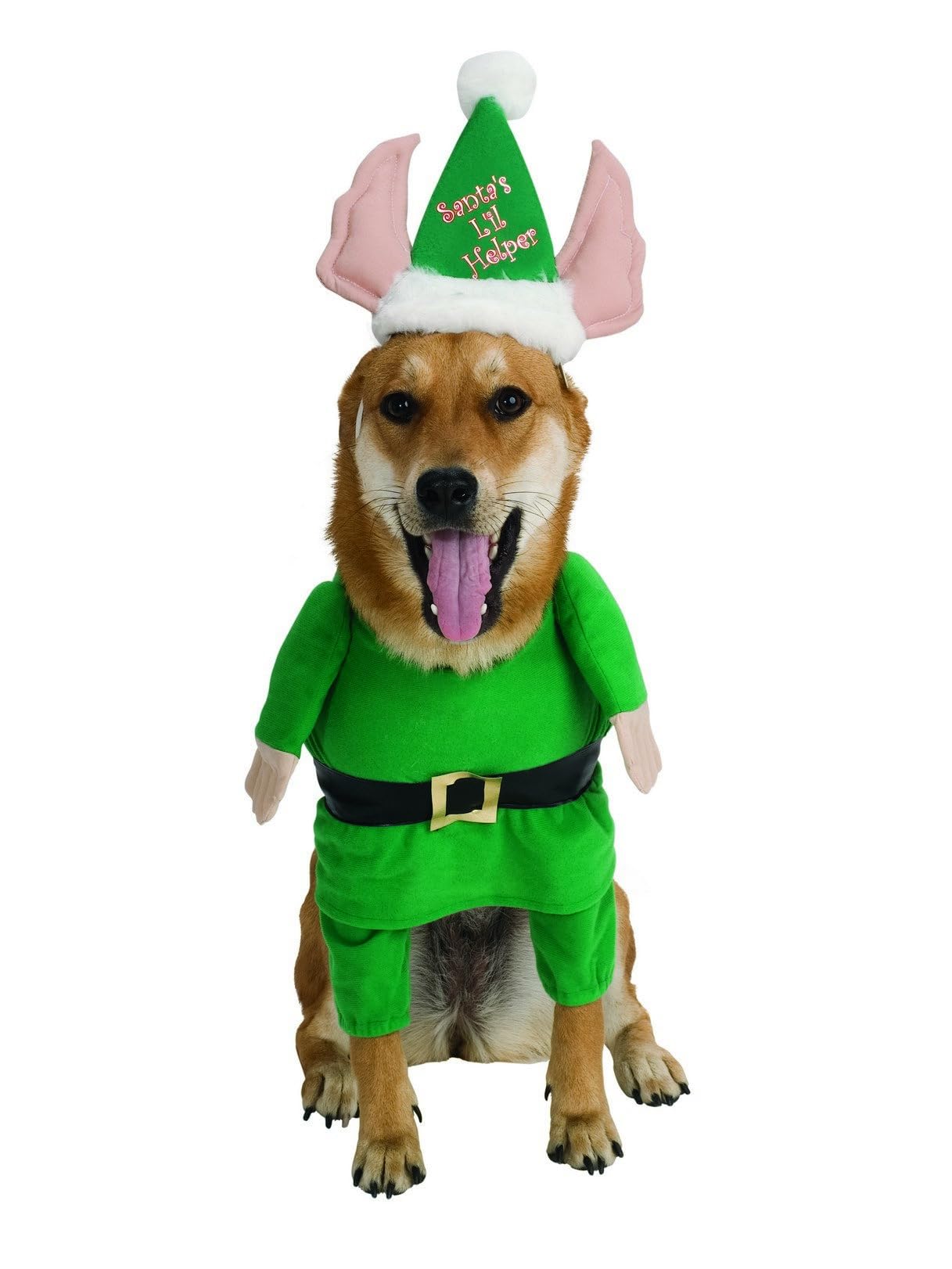 Rubies Santa's Helper Pet Costume, X-Large, Green, Extra-L