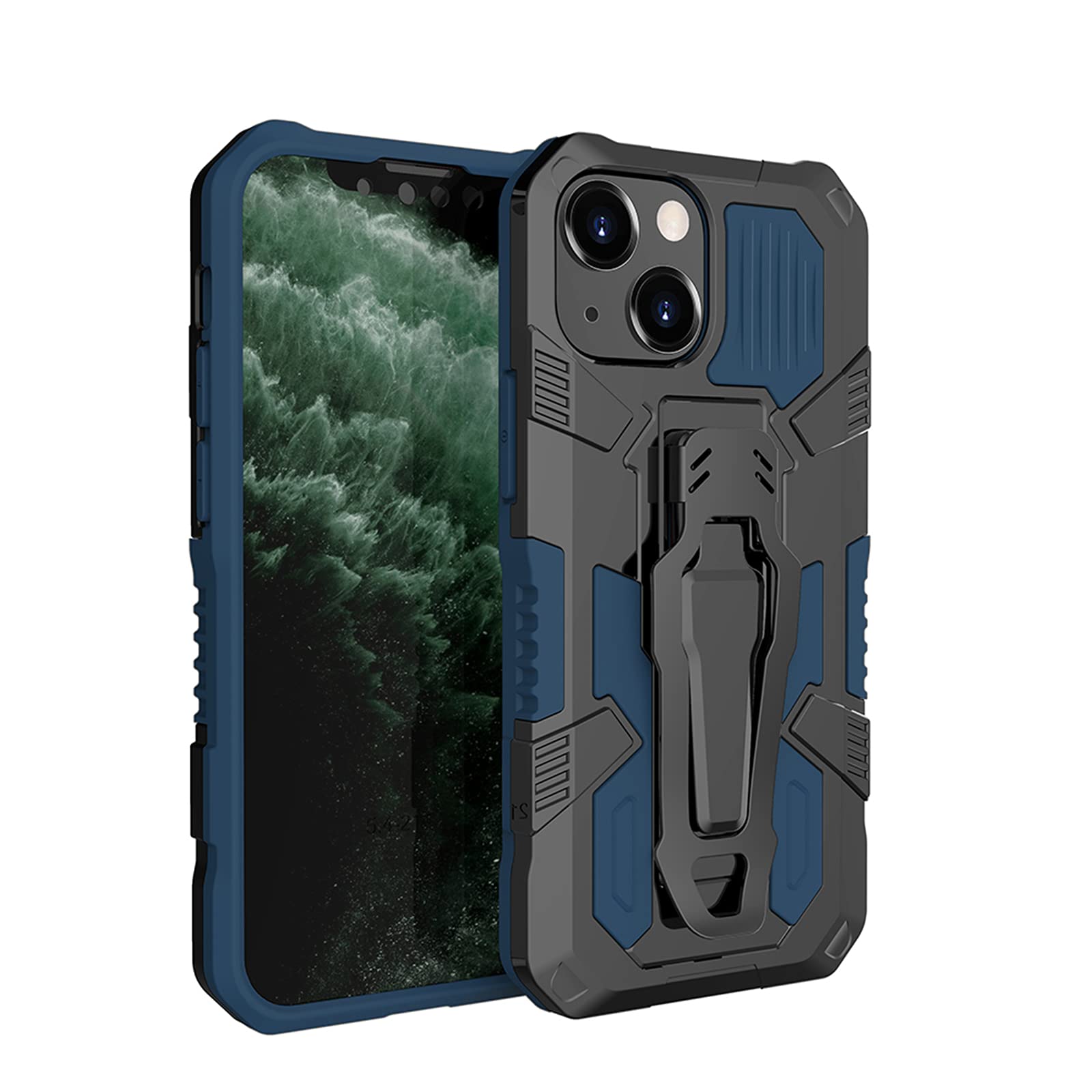 Per iPhone 13 mini Custodia protettiva antiurto in TPU + PC con
