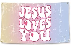 Christian Gifts for Men Jesus Loves You Banner