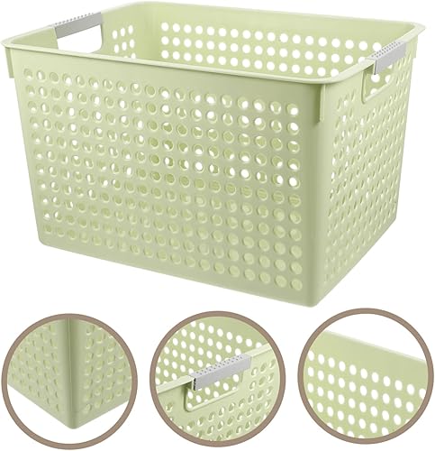 Miniatura 8 de Cesta de almacenamiento de plástico, cestas de plástico para almacenamiento de ropa, organizador de ahorro de espacio, organizador de artículos de