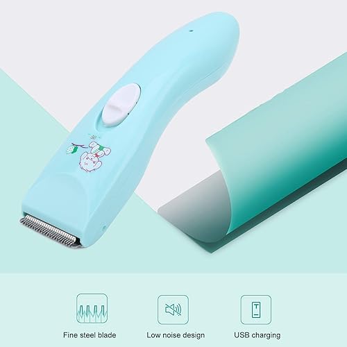Miniatura 5 de Zerodis Cortadora de pelo para bebés, recortadora eléctrica ultrasilenciosa, recargable por USB, kit de corte de pelo inalámbrico, carga rápida,