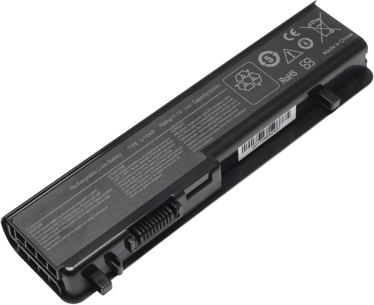 LQM New Replacement 6-Cell 56Wh 11.1V Battery for Dell Studio 1745 1747 1749 Series Laptops - Compatible with P/N ?N855P U164P U150P N856P M905P 312-0186 312-0196