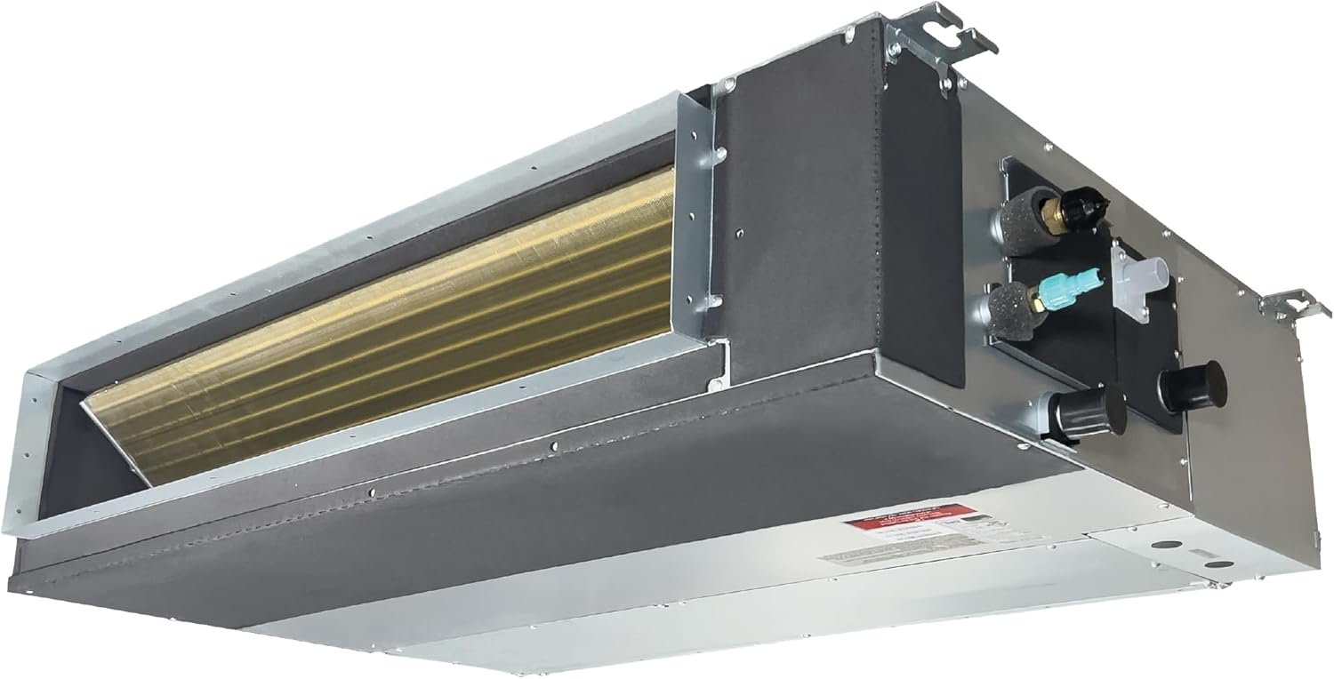 Cooper & Hunter 36,000 BTU 230V Concealed Slim Ducted Mini Split AC Heat Pump - 18.7 SEER2 - Smart App Control, 25FT Installation Kit, Built-in Drain Pump, Thermostat - Pre-Charged 3 Ton Inverter