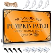 gaeruite Man Cave Sign Decor Fall Farmhouse Pumpkin Patch Tin Sign 1 Man Cave Sign Funny Bar Sign Home Decor 30X40CM