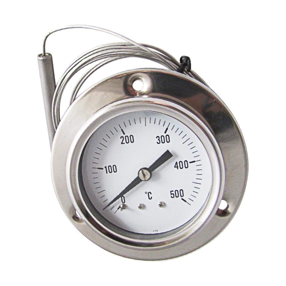 0-500°C Forno Termometro con Sonda Lunga per BBQ Barbecue (500°C)
