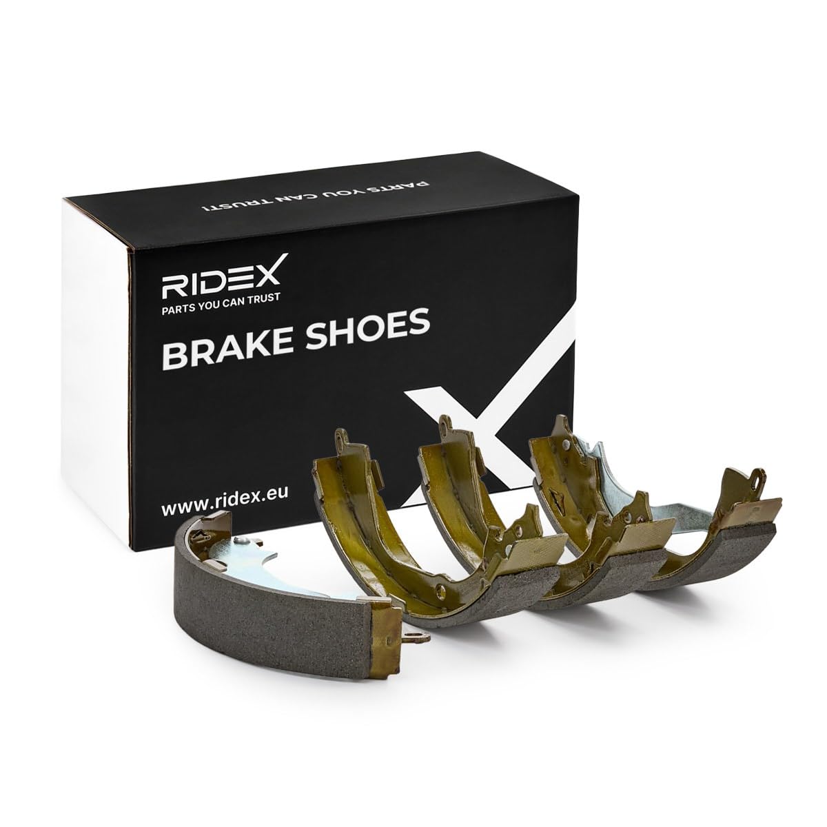 RIDEX 70B0333 Kit ganasce freni Posteriore senza cilindretto freno con leva freno a mano con materiale d'attrito freno Compatibilità con VW Amarok Pick-up 2HA, 2HB, S1B, S6B, S7A, S7B