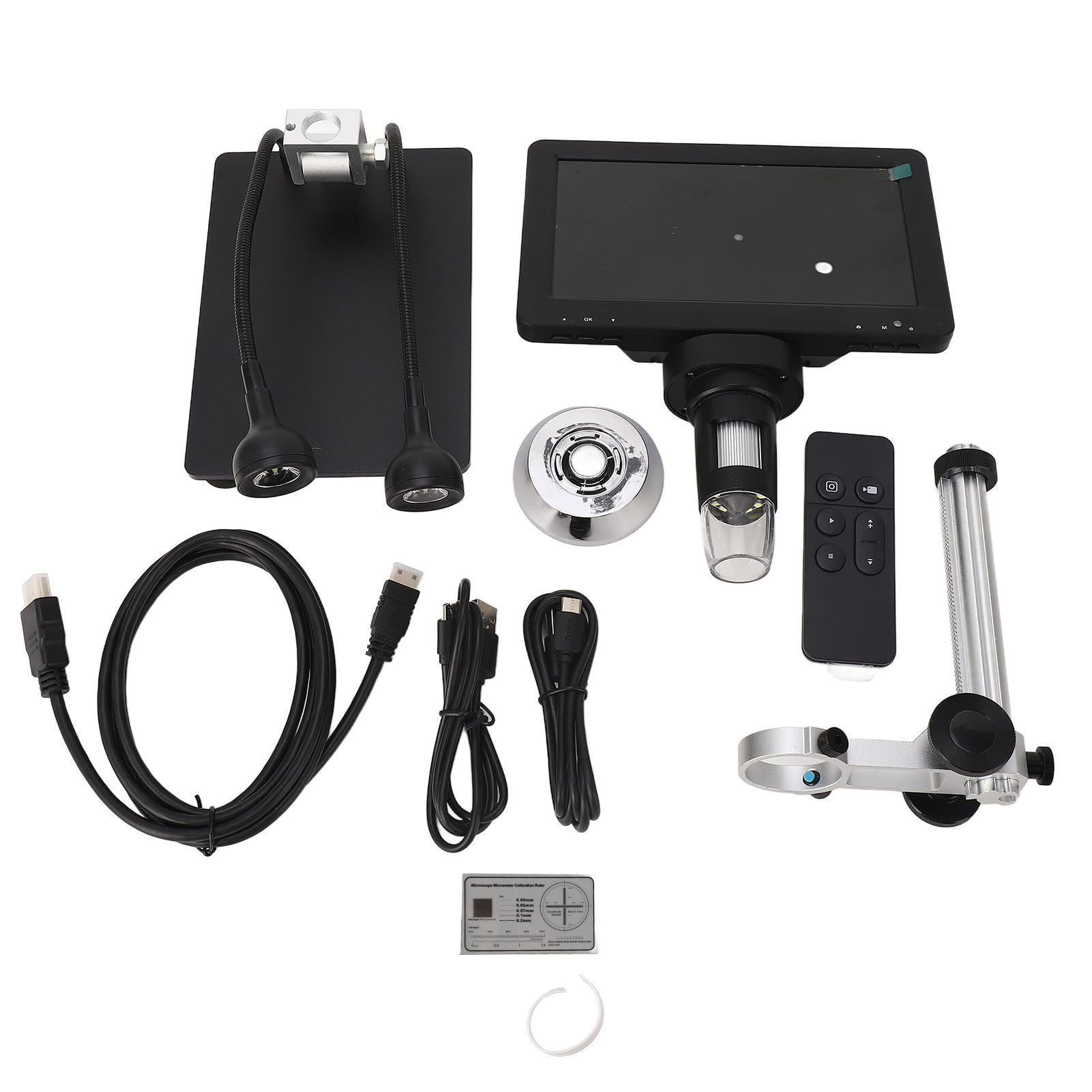 Mikroskop Cyfrowy Lcd, Mikroskop Cyfrowy Dm9 1600X Okular 1080P 50X Cal 16Mp Mierzalne Mikroskopy Lcd USB, Topnik Lutowniczy