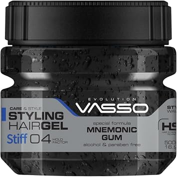 VASSO Profesyonel Sa  Jeli | T m Sa  Tipleri | S per Tutu  ve Nemli G r n m | MNEMONIC GUM Stiff 500 ml