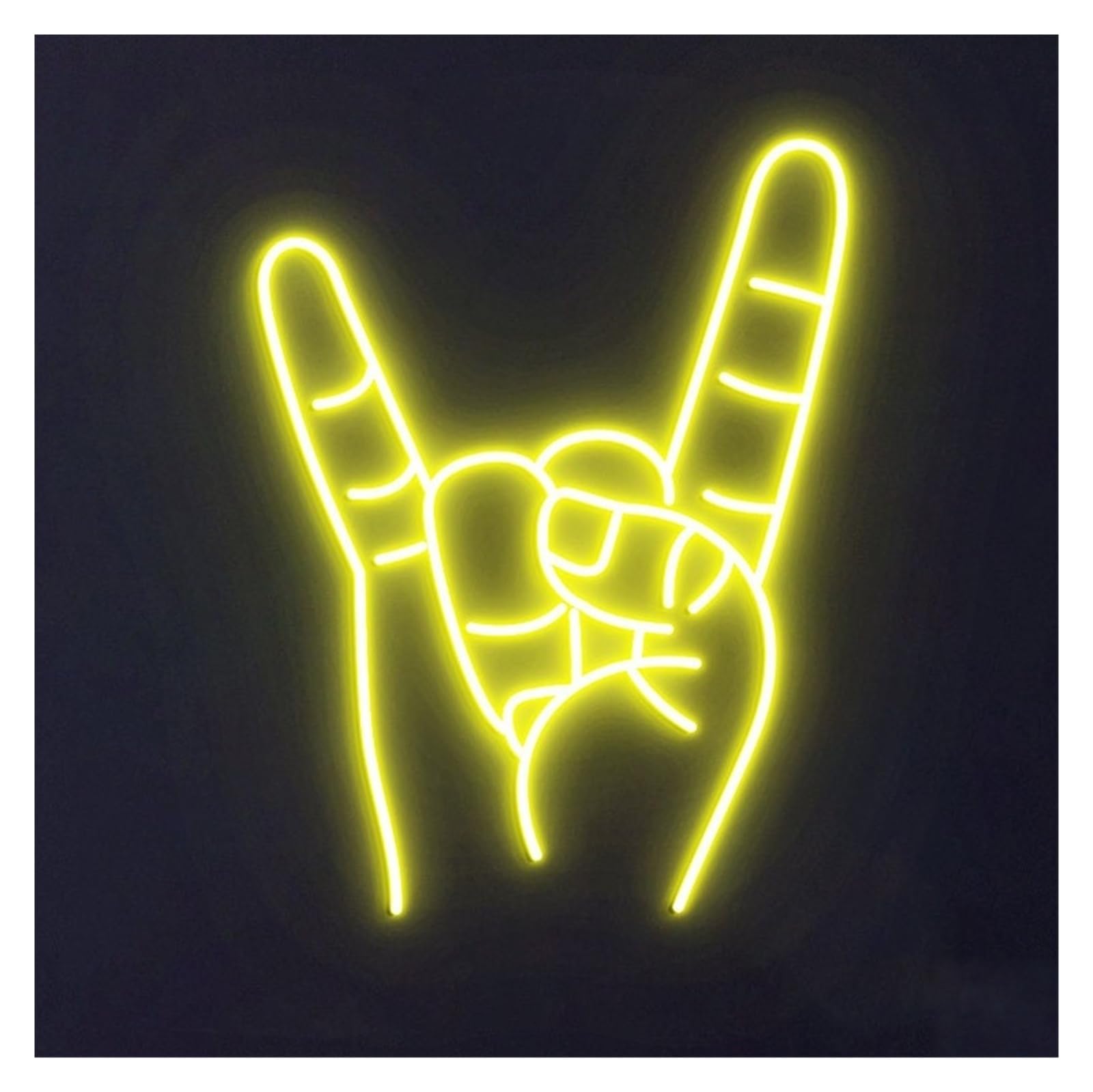 RONGCH Hanging Art Signs Hand Neon Sign Gameroom Bedroom Bar Livingroom Birthday Party Wall Decoration 50cm