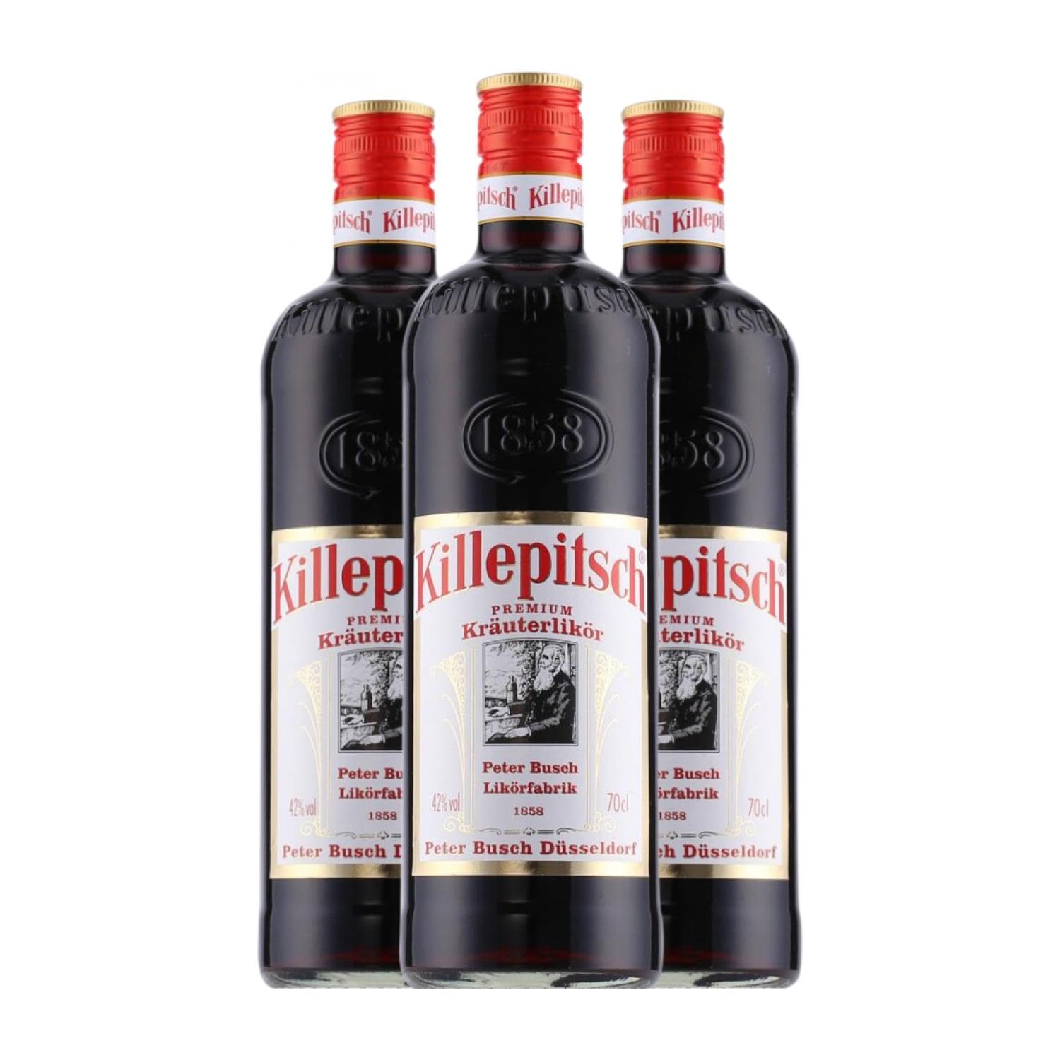 Licor de hierbas Killepitsch. Premium 70 cl (Caja de 3 Botellas de 70 cl)