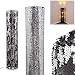 Produktbild Stehleuchte Sjaelland aus Pailletten in Schwarz-Silber, 2-flammige Bodenlampe mit Fußschalter, 2 x E27, Pailetten des Schirms können beliebig gewendet,ohne Leuchtmittel