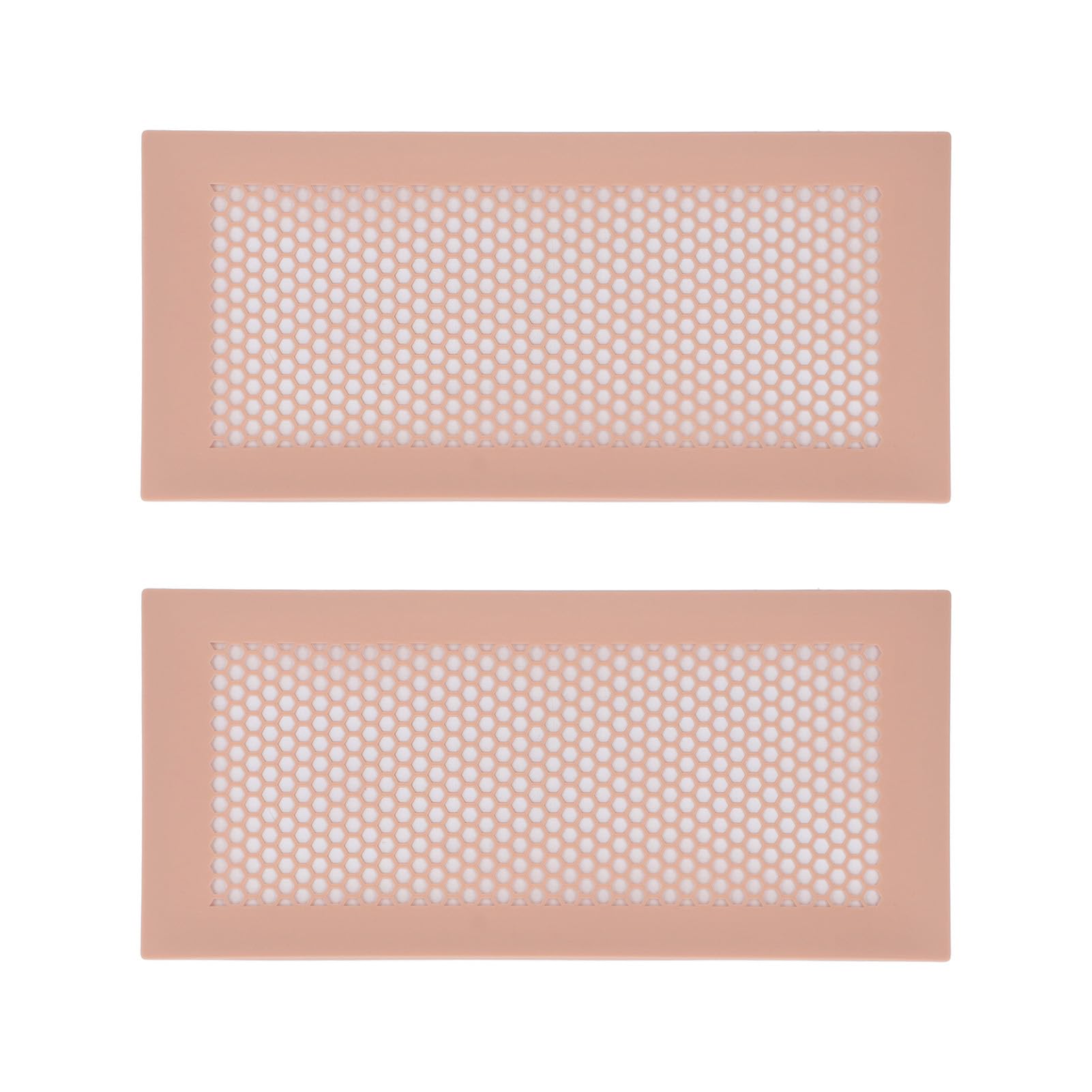 2pcs Baby Proof Vent Covers, Silicone Proof Vent Covers Safe Vent Protective Covers for Home Floor (Brown)