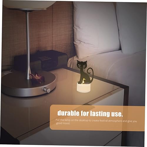 Miniatura 2 de DOITOOL Decoraciones de fiesta de Halloween, luces LED de té de bautizo para niños, lampara de sombrero de bruja, lámpara iluminada para decoración