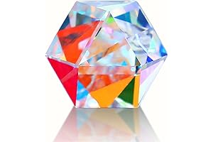 Color Crystal Faceted Optical Prism Beam Splitter Light Refracting Photography Science Glass Prisms