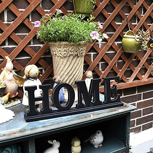 E-view Wooden Family Sign for Home Decor - Decorative Letters Tabletop Word Plaque Home Décor Accents Home - Thumbnail 2
