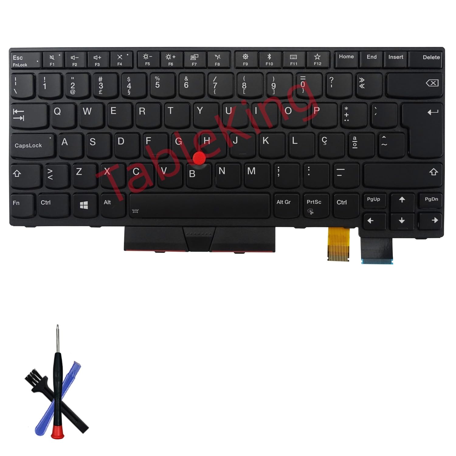 Tastiera di ricambio con retroilluminato per Lenovo Thinkpad T470 T480 A475 A485 (Portogallo)