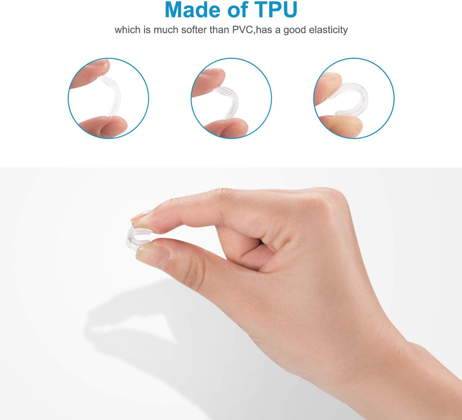 Keten Invisible Ring Size Adjuster for Loose Rings with Double-Sided Polishing Stick, 8 Pcs in 8 Sizes Insert Style Fit for Any 1-9MM Rings for Men Women Big Knuckles