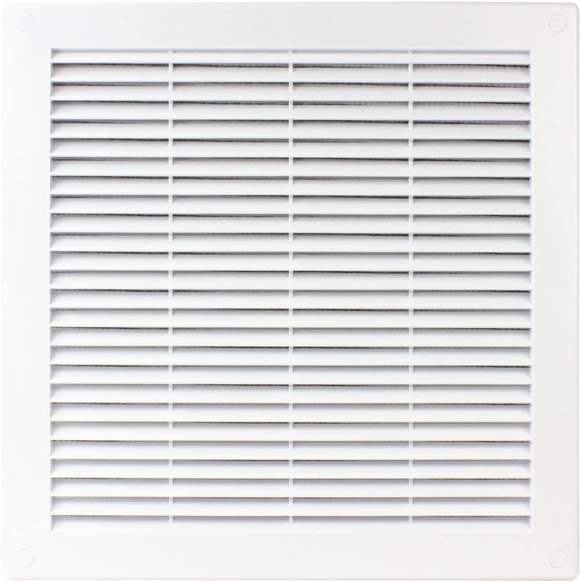 Ventilation Grille End Grille Insect Protection Exhaust Air Supply Air Grille Fan 250 x 250 mm TRU8 White
